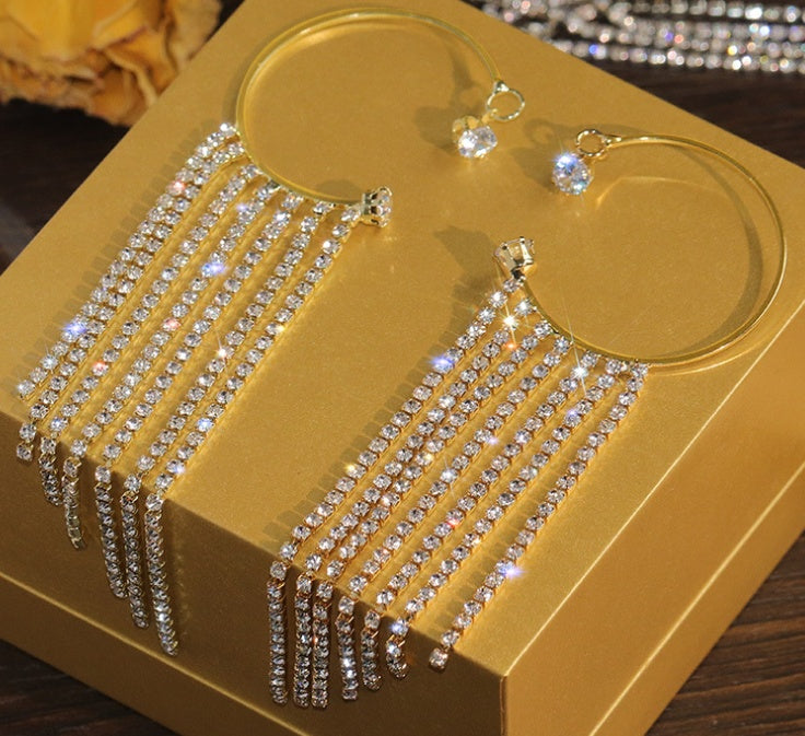 Long Tassel Earrings in Elegant Colors