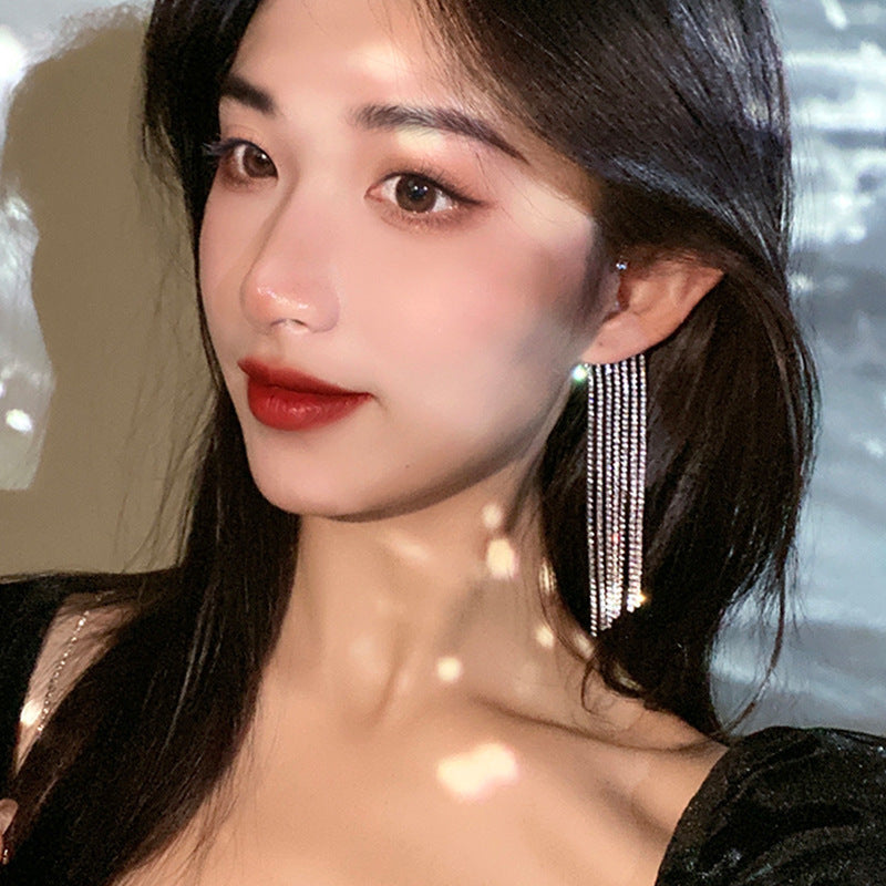 Long Tassel Earrings in Elegant Colors