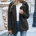Loose Lapel Fluffy Coat – Cozy Winter Outwear