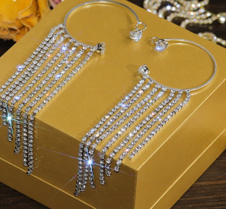 Long Tassel Earrings in Elegant Colors