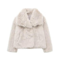 Winter Plush Fluffy Lapel Jacket
