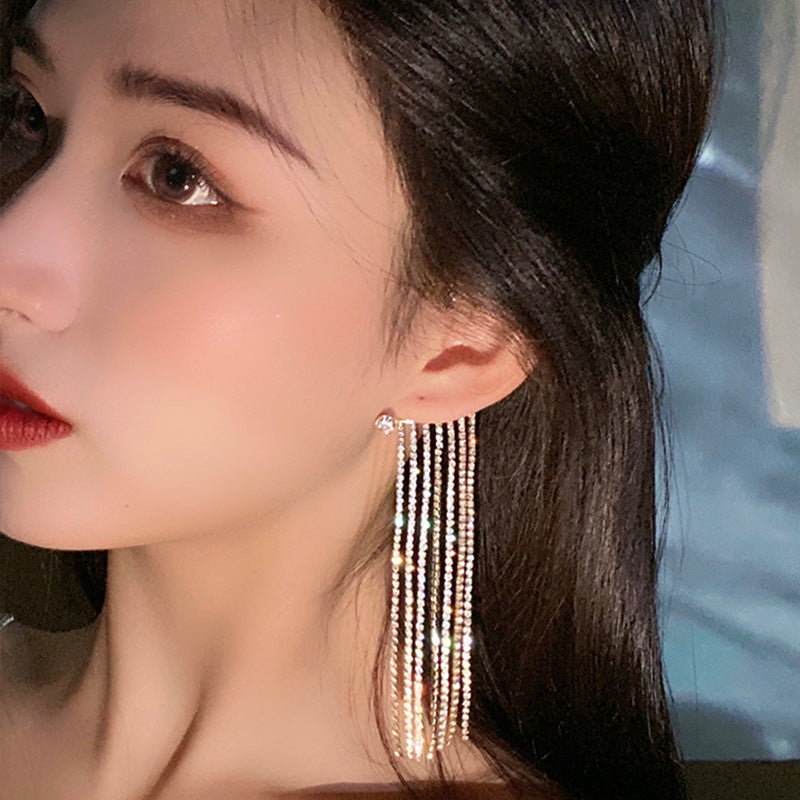 Long Tassel Earrings in Elegant Colors